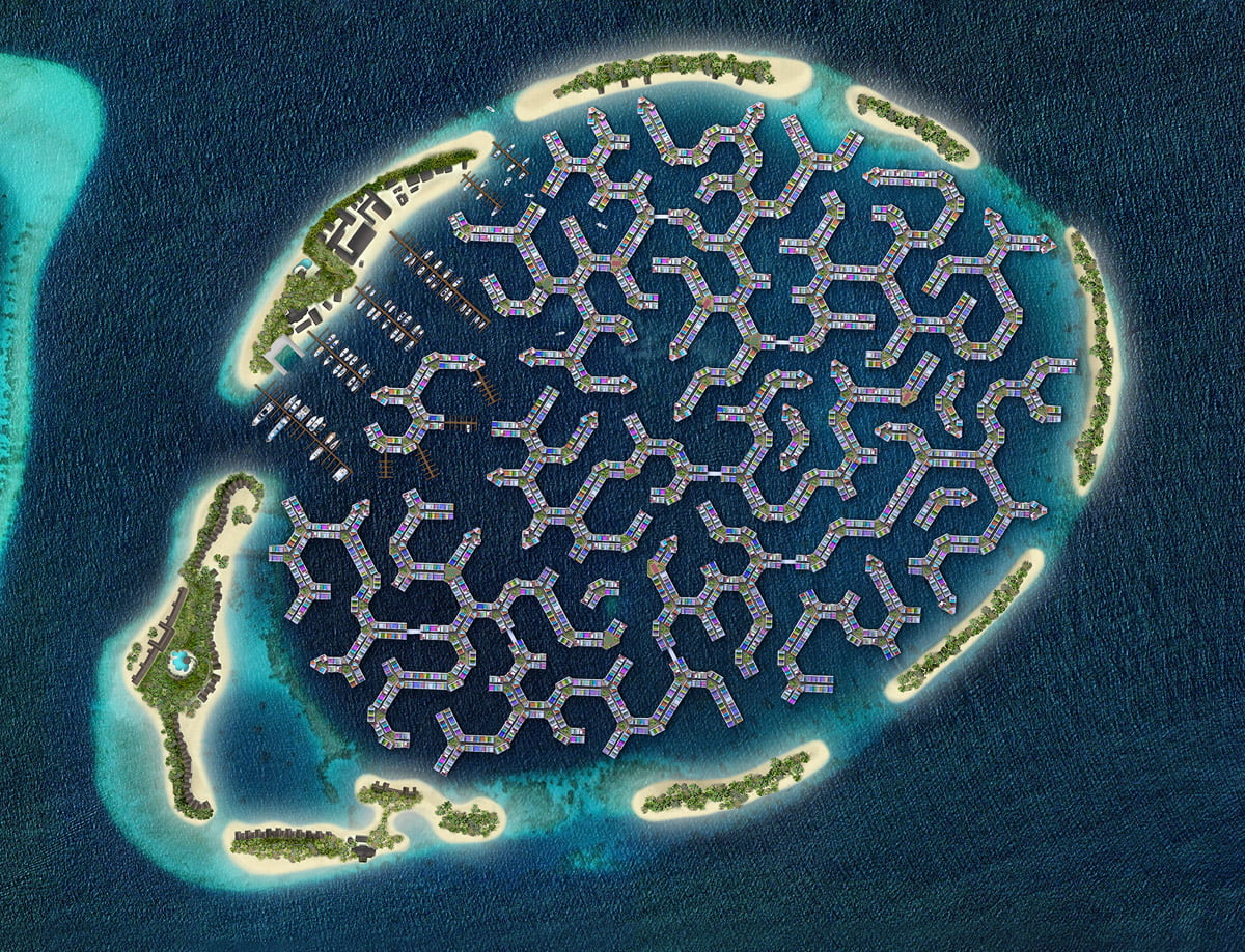 Maldives Floating City – miasto na wodzie